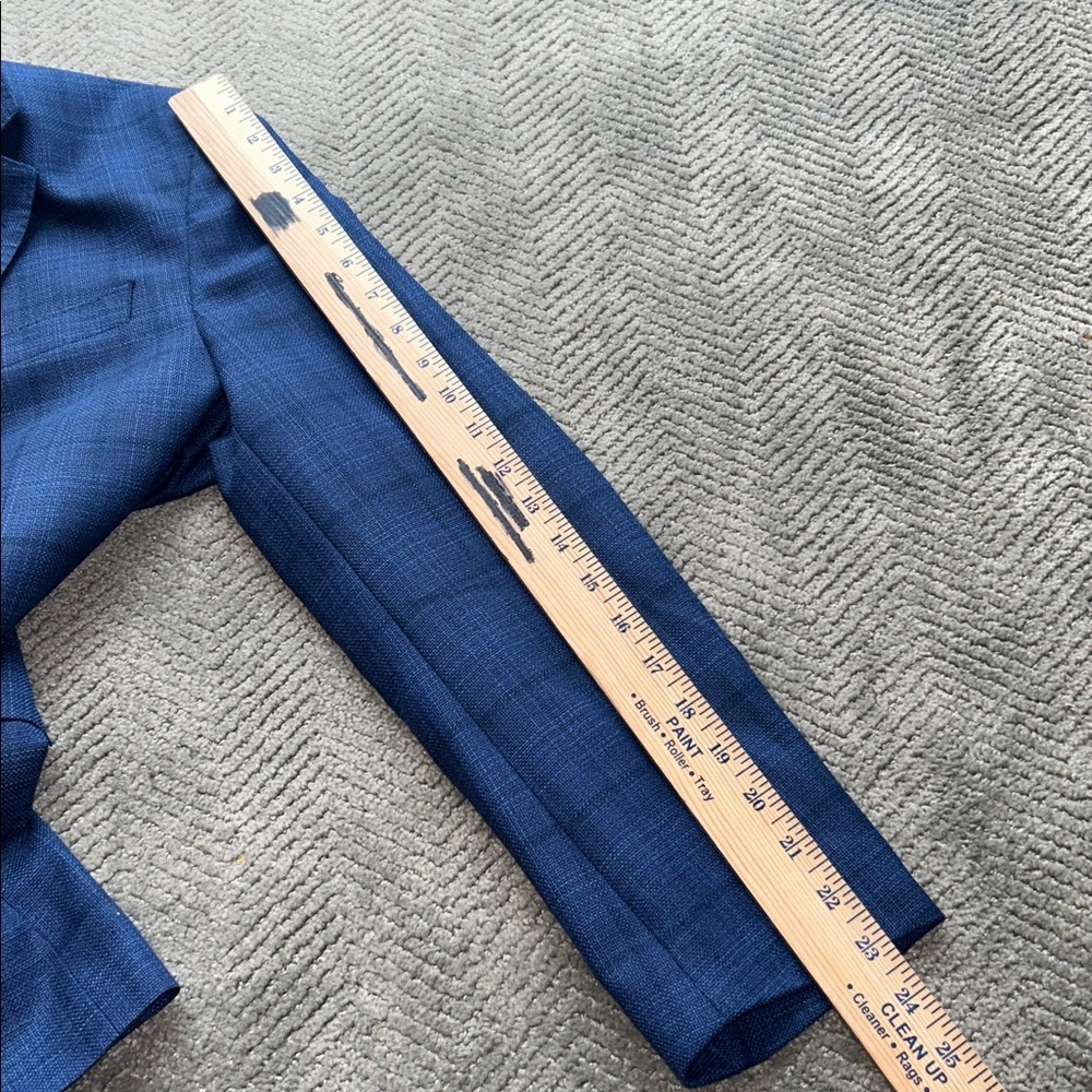 Hugo Boss Guabello Super 120 Blue Wool Blazer Sport Coat 40S Mens - Picture 12 of 12